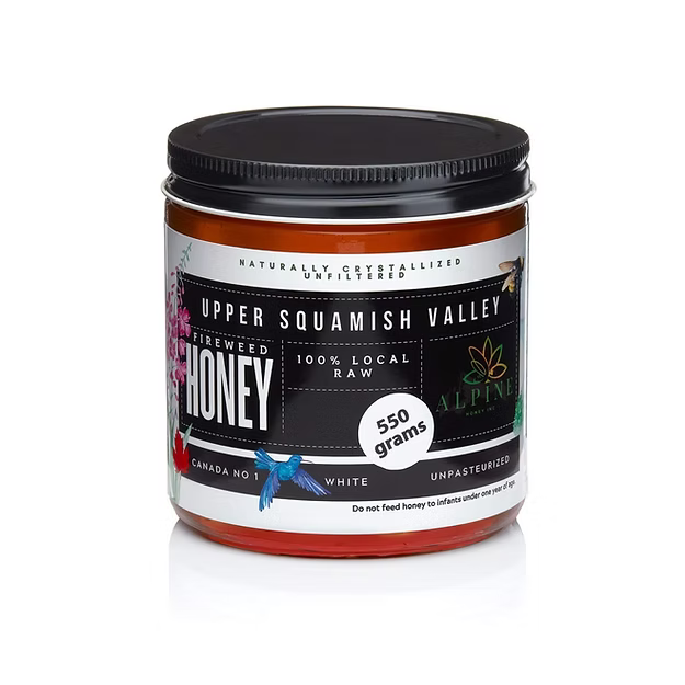 Fireweed Honey-100% Local Upper Squamish Valley Honey